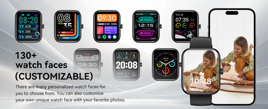 1.83" HD Touchscreen | Alexa Built-in | Bluetooth Calling | Health & Fitness Tracker (Heart Rate, SpO₂, Sleep) | 120+ Sports Modes | IP68 Waterproof | Compatible with Android & iPhone