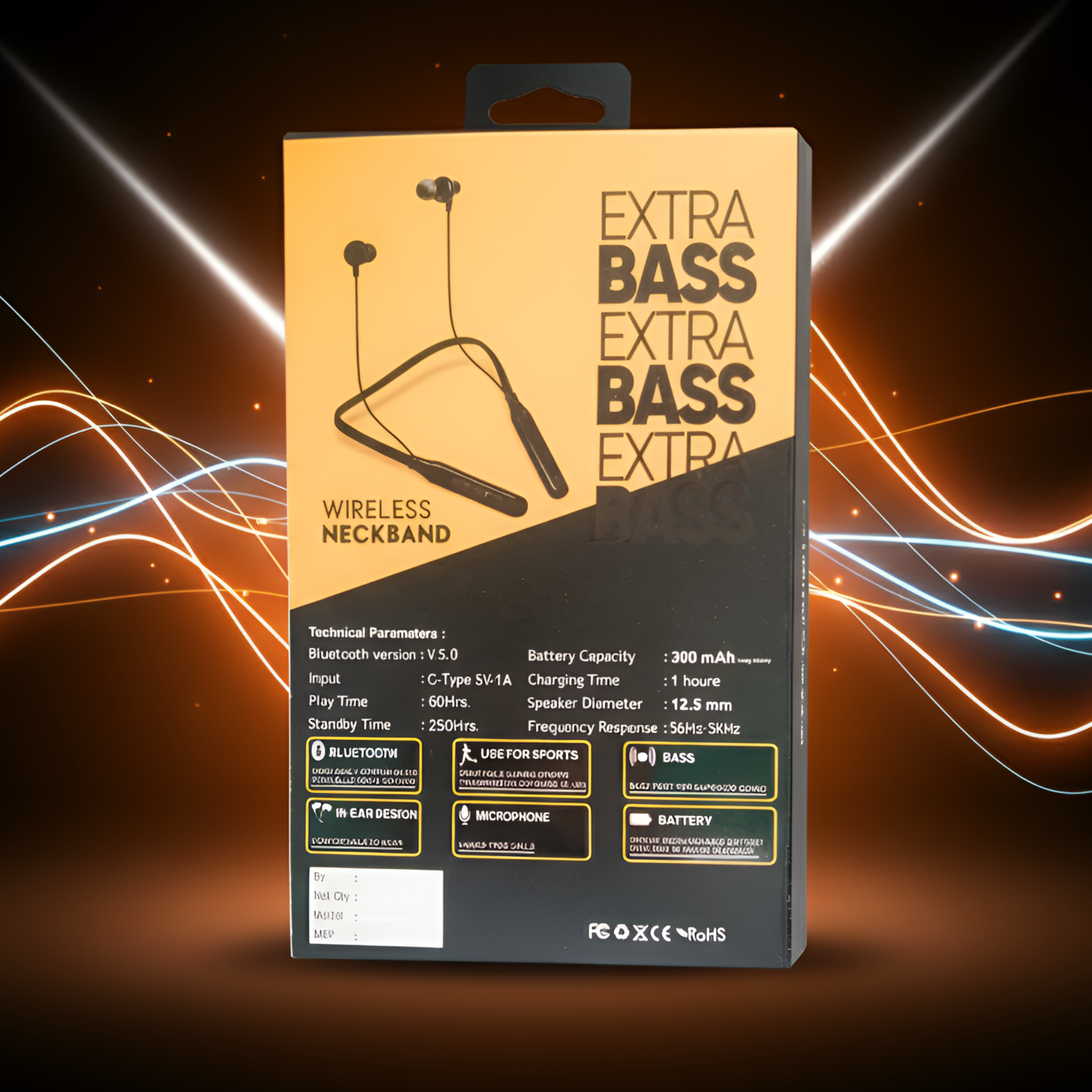 TanTrox NB-02 STEREO SPEAKER WIRELESS NECKBAND EXTRA BASS